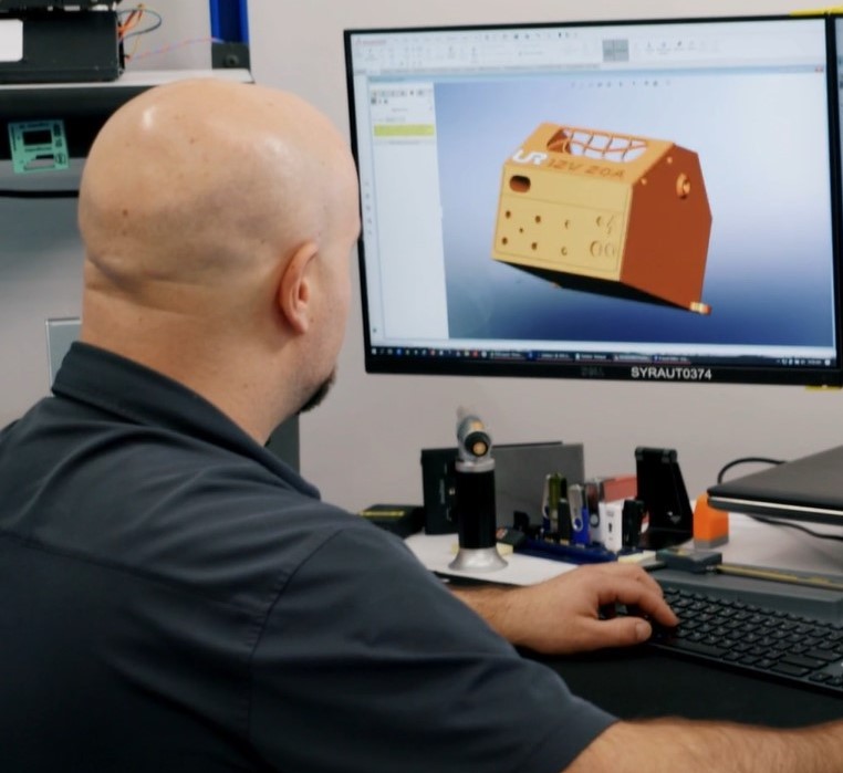 Employee drafts their latest innovation